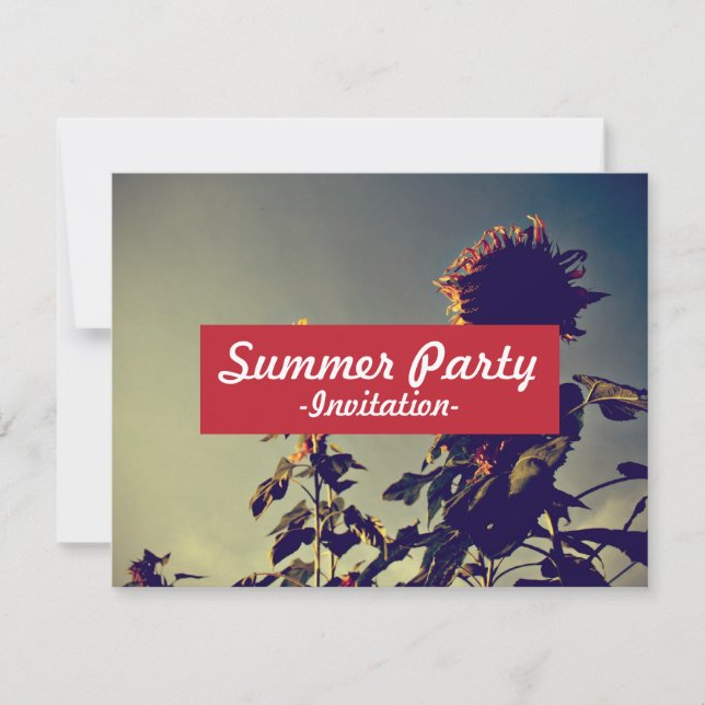 Sunflowers Invitation (Front)
