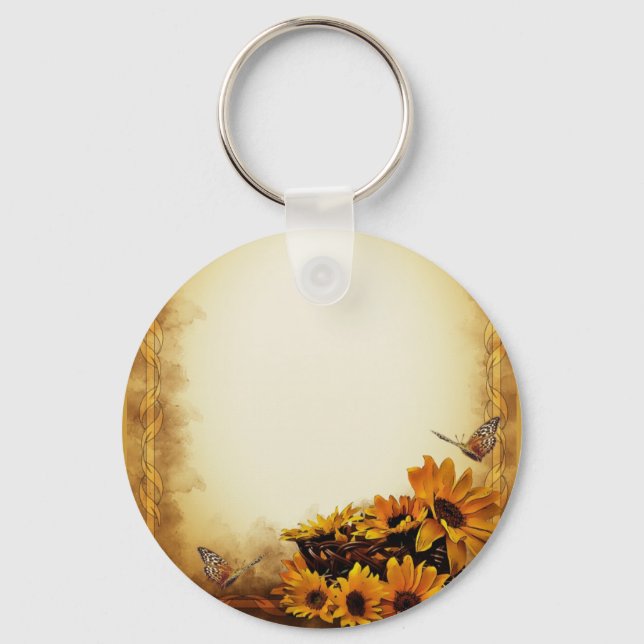 Sunflowers Key Ring (Front)