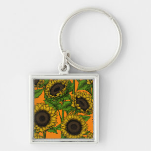 Sunflowers Key Ring