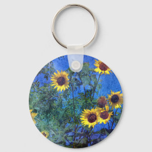 Sunflowers Key Ring