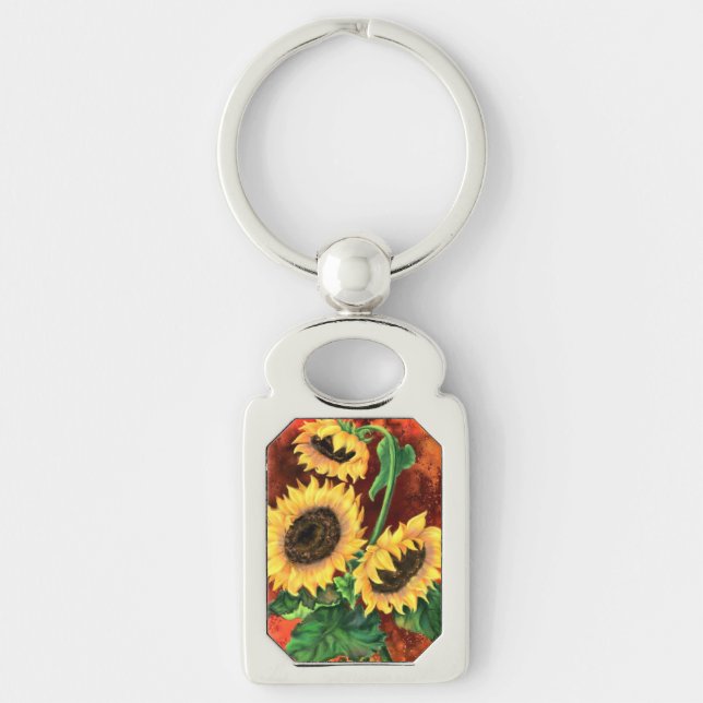 Sunflowers Keychain Gift (Front)