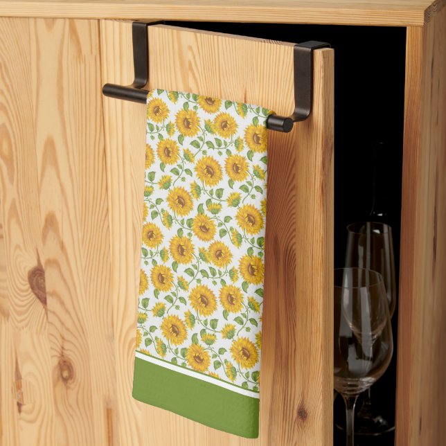 Sunflowers Kitchen Towel (Thirds Fold)