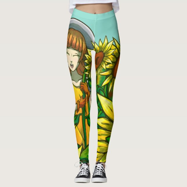 Sunflowers Leggings (Front)