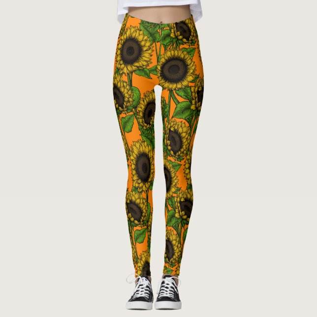 Sunflowers Leggings (Front)