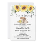 Sunflowers Love is Brewing Shower Coffee Bar Party