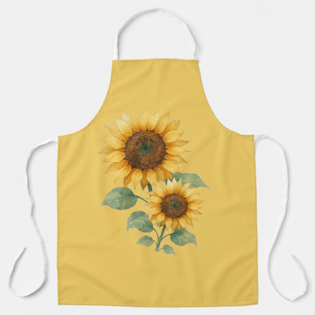 Sunflowers lovers gift apron (Front)
