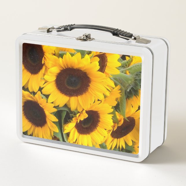 Sunflowers Metal Lunch Box (Front)