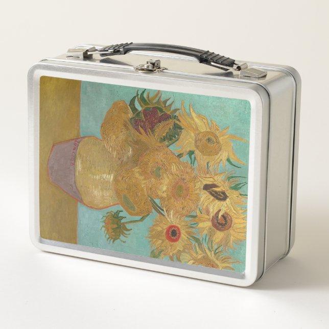 Sunflowers Metal Lunch Box (Front)
