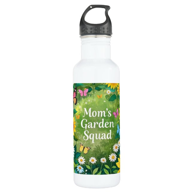 Sunflowers Mother's Day Garden Squad  710 Ml Water Bottle (Front)