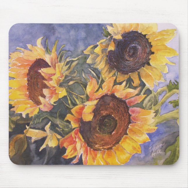 Sunflowers Mouse Mat (Front)