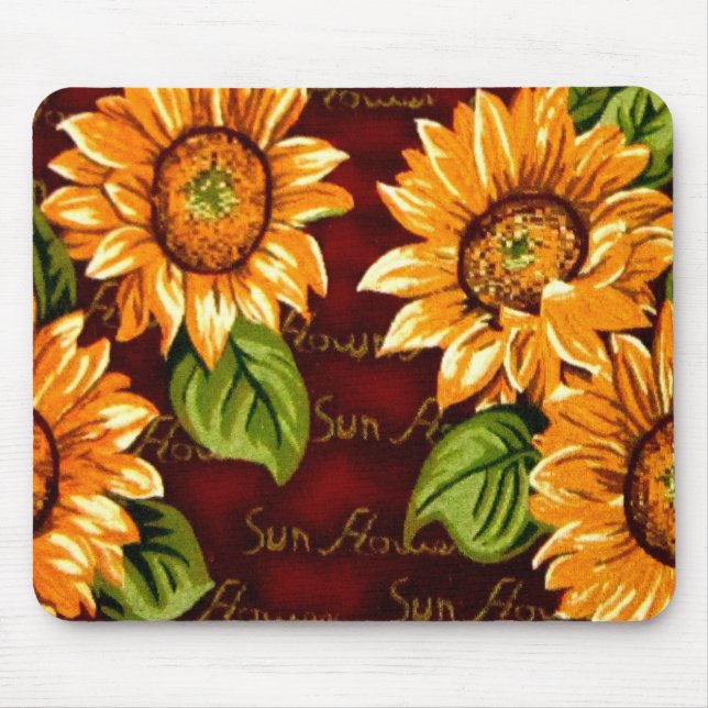 Sunflowers Mouse Mat (Front)