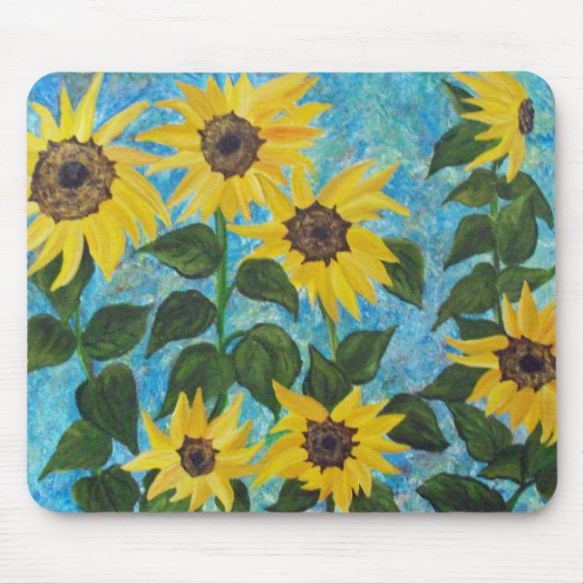 Sunflowers Mouse Mat (Front)