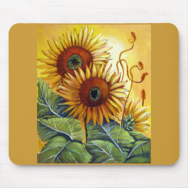 Sunflowers Mouse Mat (Front)