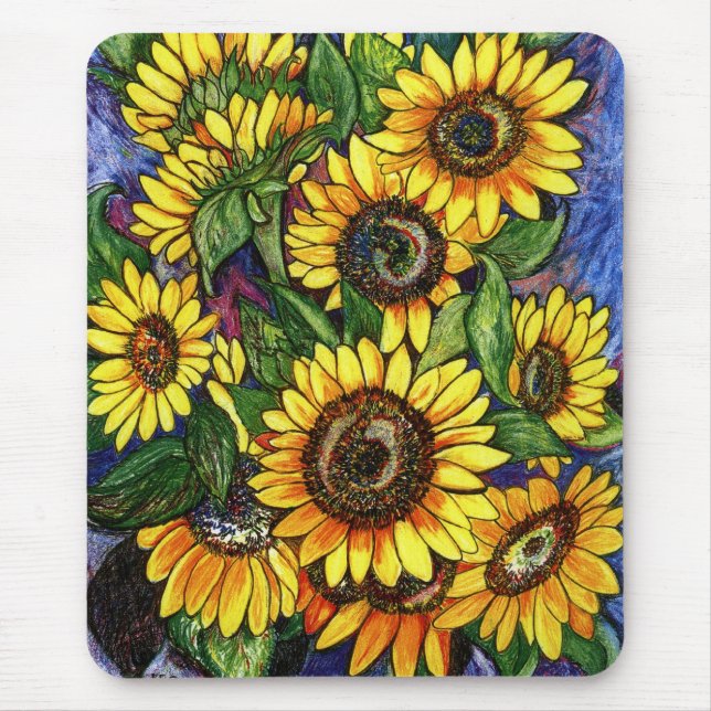 Sunflowers Mouse Mat (Front)