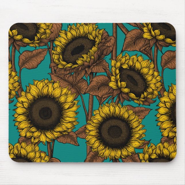 Sunflowers Mouse Mat (Front)