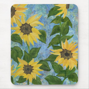 sunflowers mouse mat