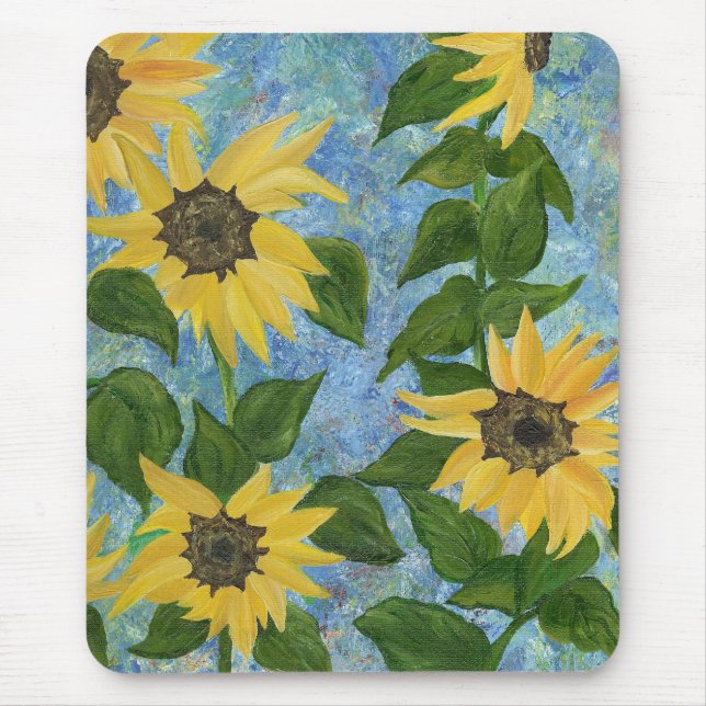 sunflowers mouse mat (Front)