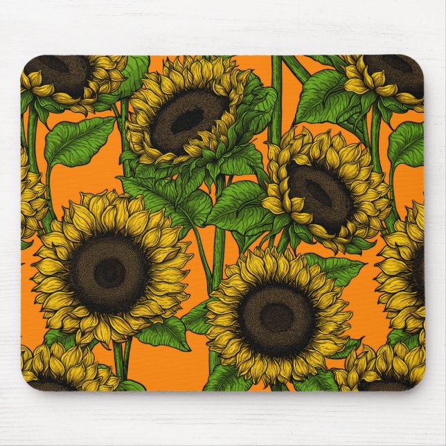 Sunflowers Mouse Mat (Front)