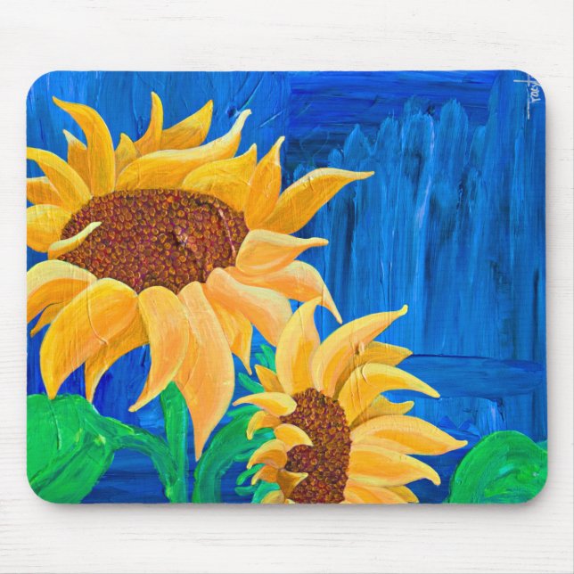 sunflowers mouse mat (Front)