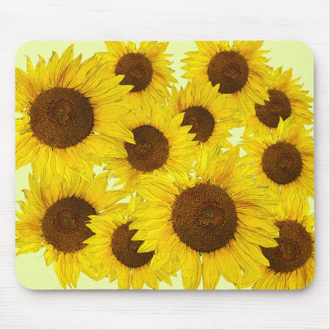 Sunflowers  mouse mat (Front)
