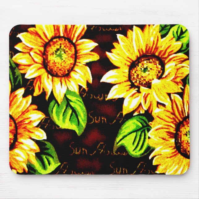 Sunflowers Mouse Mat (Front)