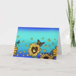 Sunflowers -n- Butterflies Greeting Cards