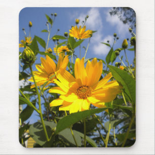Sunflowers N Sky Wrapped Canvas Mouse Mat