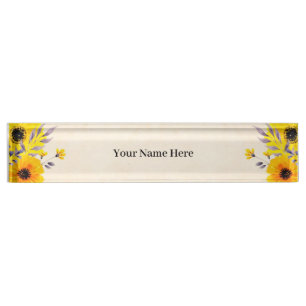 Sunflowers Nameplate