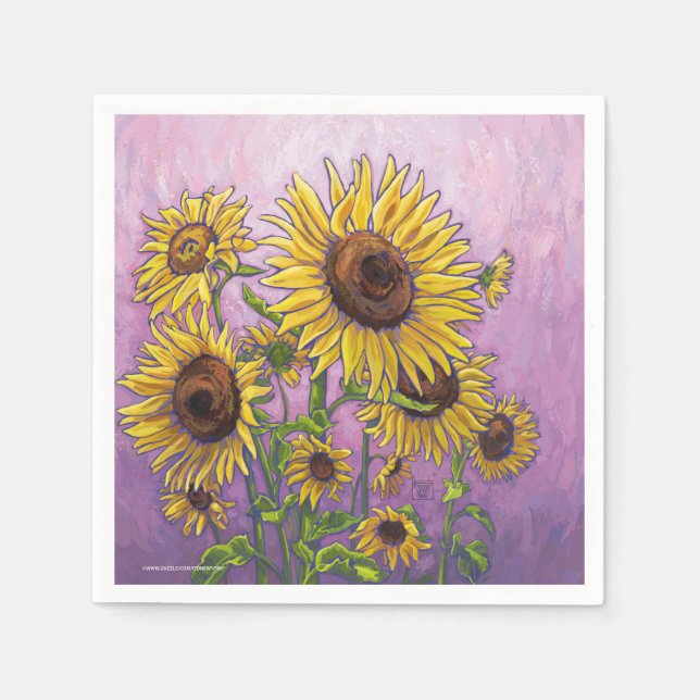 Sunflowers Napkin (Front)