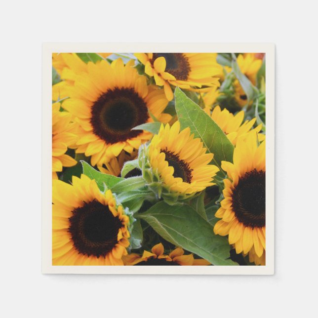 Sunflowers Napkin (Front)