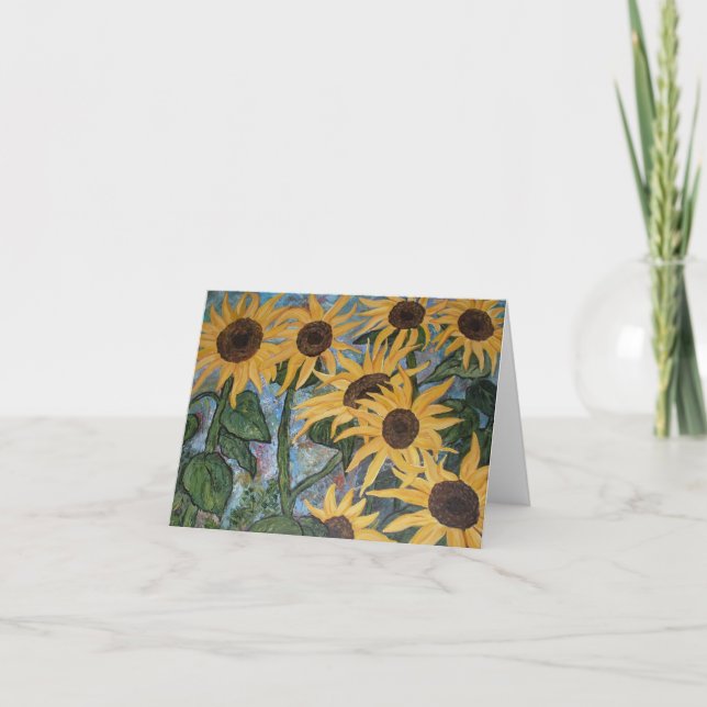 Sunflowers note card (Front)