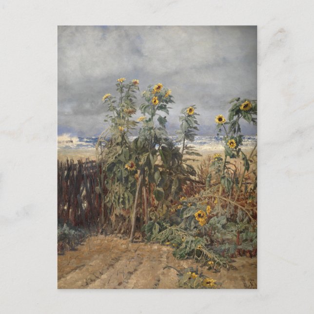 Sunflowers on a Beach | Thorvald Niss Postcard (Front)