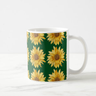 Sunflowers on a green field - Summer Coffee Mug