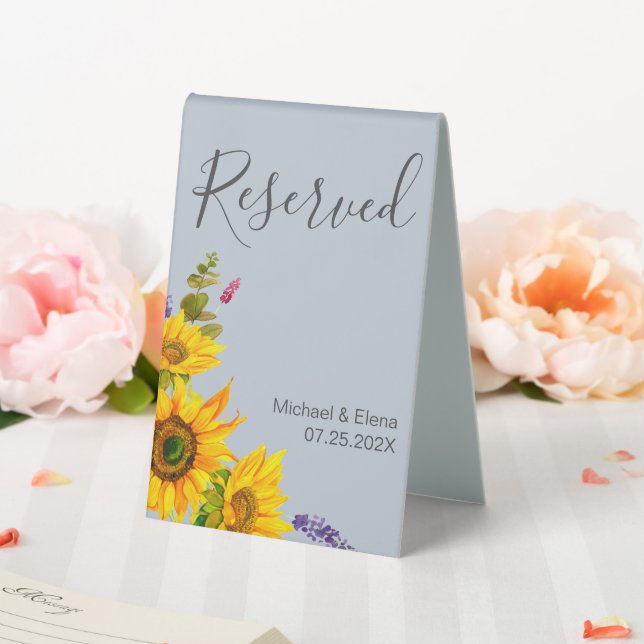  Sunflowers on Blue Wedding Reserved  (In SItu (Wedding))