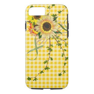 Sunflowers on Gingham Case-Mate iPhone Case