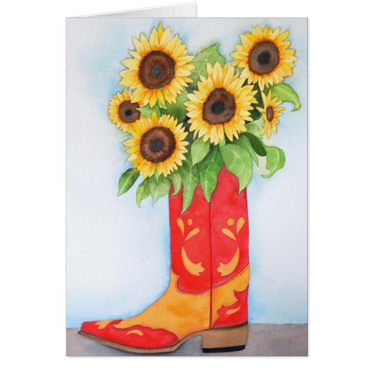Sunflowers Out Of The West Card