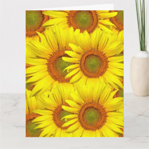 SUNFLOWERS OVERSIZED BIRTHDAY GREETING CARD