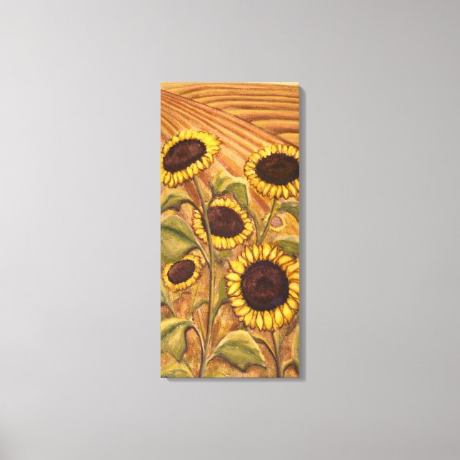 Sunflowers Painting Canadian Landscape Art Prints (Front)