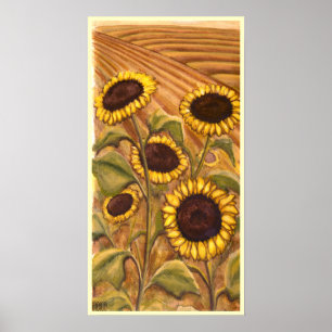 Sunflowers Painting Canadian Landscape Prints