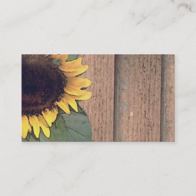 Sunflowers, Painting, Plant, Reiki, Business Cards (Front)