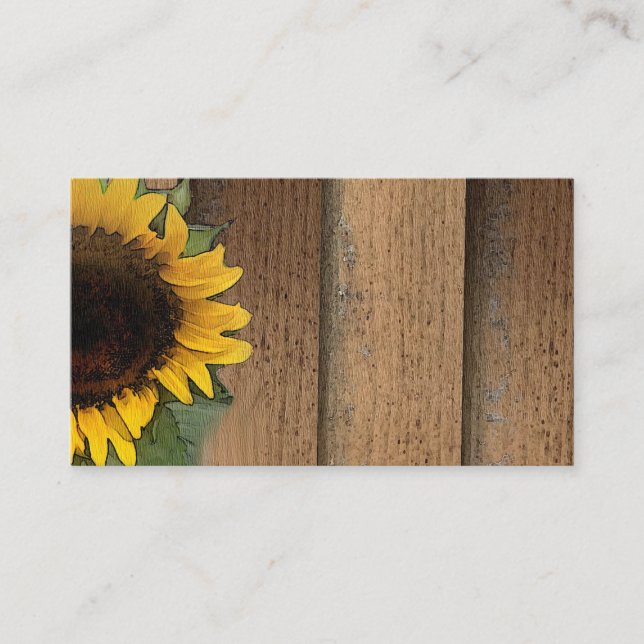 Sunflowers, Painting, Plant, Reiki, Business Cards (Front)