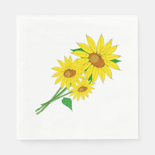 Sunflowers Paper Napkins