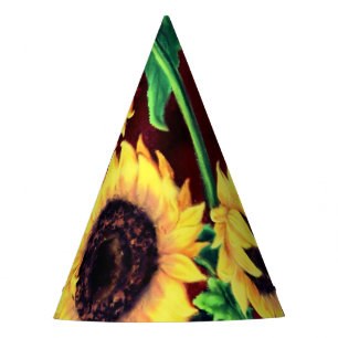 Sunflowers paper Party Hat