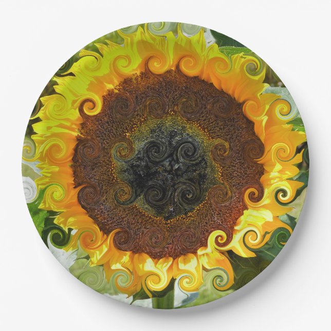 SUNFLOWERS PAPER PLATE (Front)