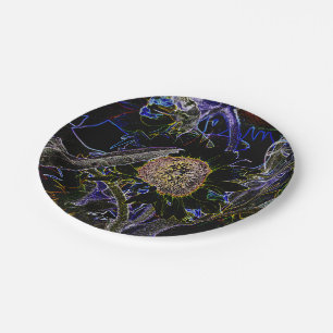 SUNFLOWERS PAPER PLATE