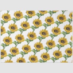 Sunflowers pattern decoupage tissue paper