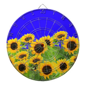 Sunflowers - Peace - Freedom for Ukraine  Dartboard