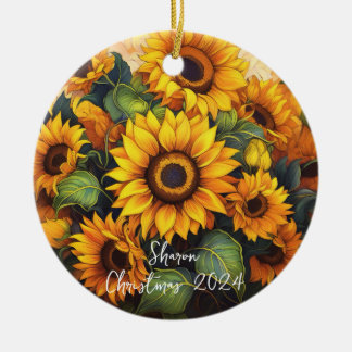Sunflowers Personalised Ornament