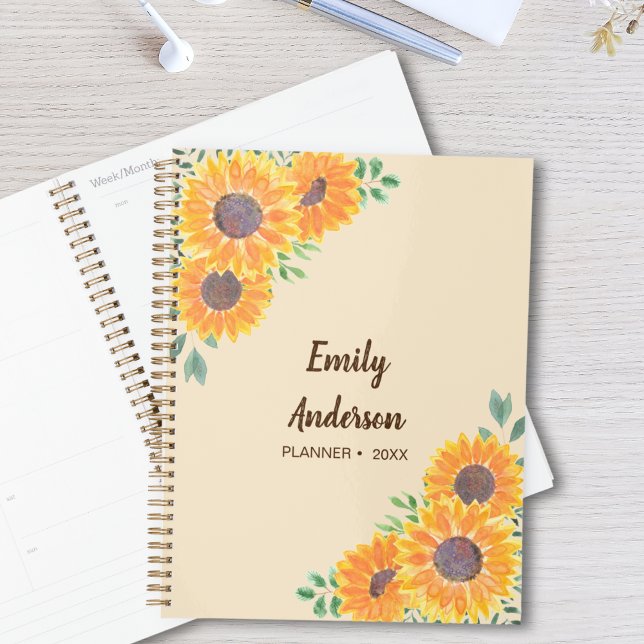 Sunflowers Personalised Planner (Creator Uploaded)