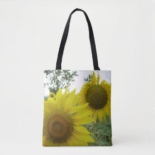 Sunflowers Photo Custom All-Over-Print Tote Bag